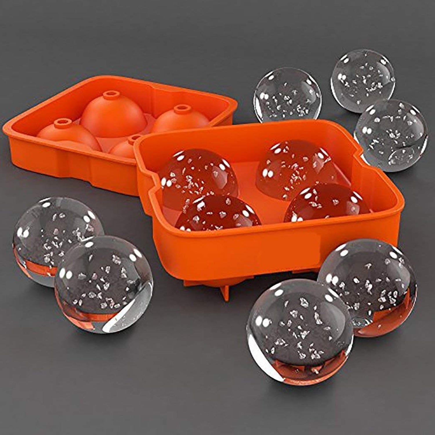 7164 Ice Trays for Freezer Whiskey Ice Cube Plastic Ball Maker Mold Sphere Mould 4 Holes New Ice Balls Party Brick Round Tray Bar Tool ice for Whiskey DeoDap 7164 Ice Trays for Freezer Whiskey Ice Cube Plastic Ball Maker Mold Sphere Mould 4 Holes New Ice Balls Party Brick Round Tray Bar Tool ice for Whiskey DeoDap